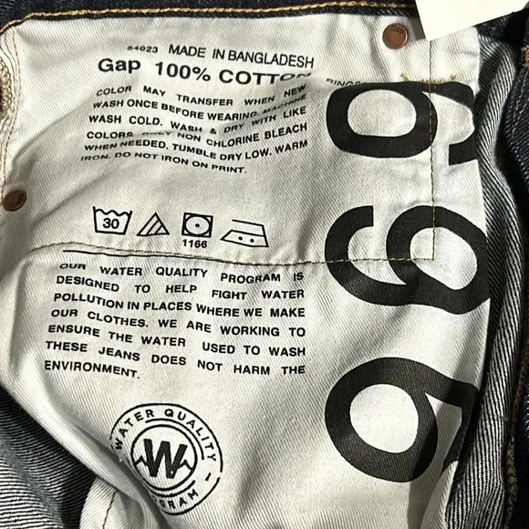 Gap jeans,men 36x30,Gap 1969. Straight standard jeans . NWT . Exc cond.Dark blue - Picture 14 of 16